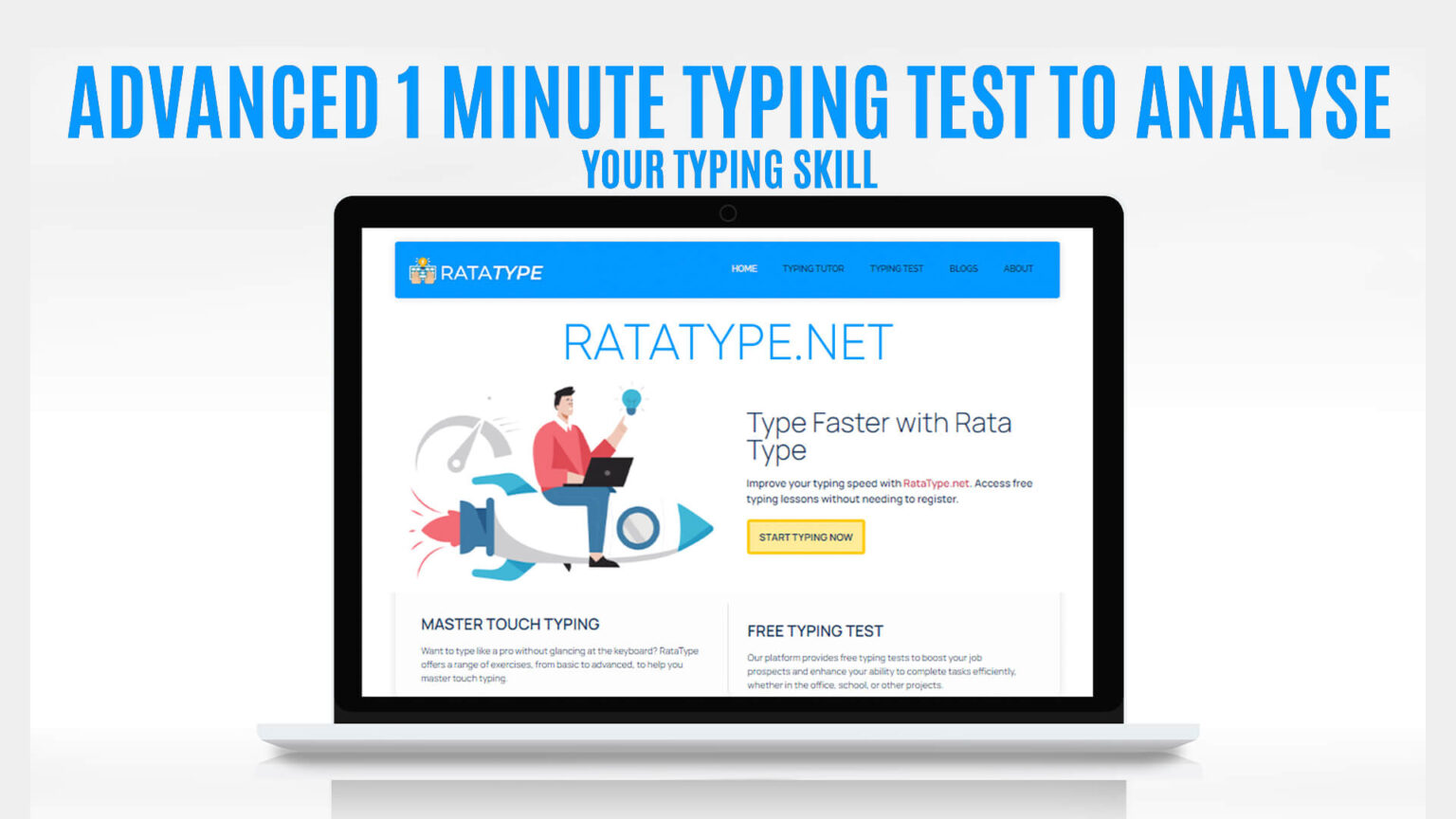 Advanced 1-Minute Typing Test to Analyze Your Typing Skill - RATA TYPE