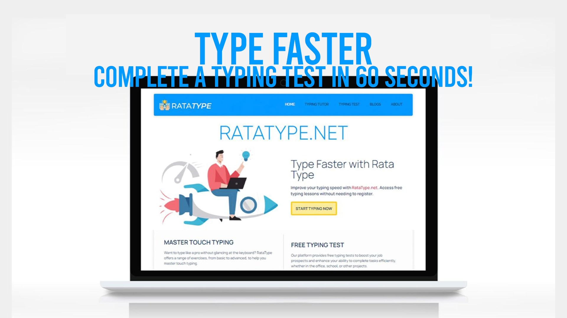 Type Faster - Complete a Typing Test in 60 Seconds!