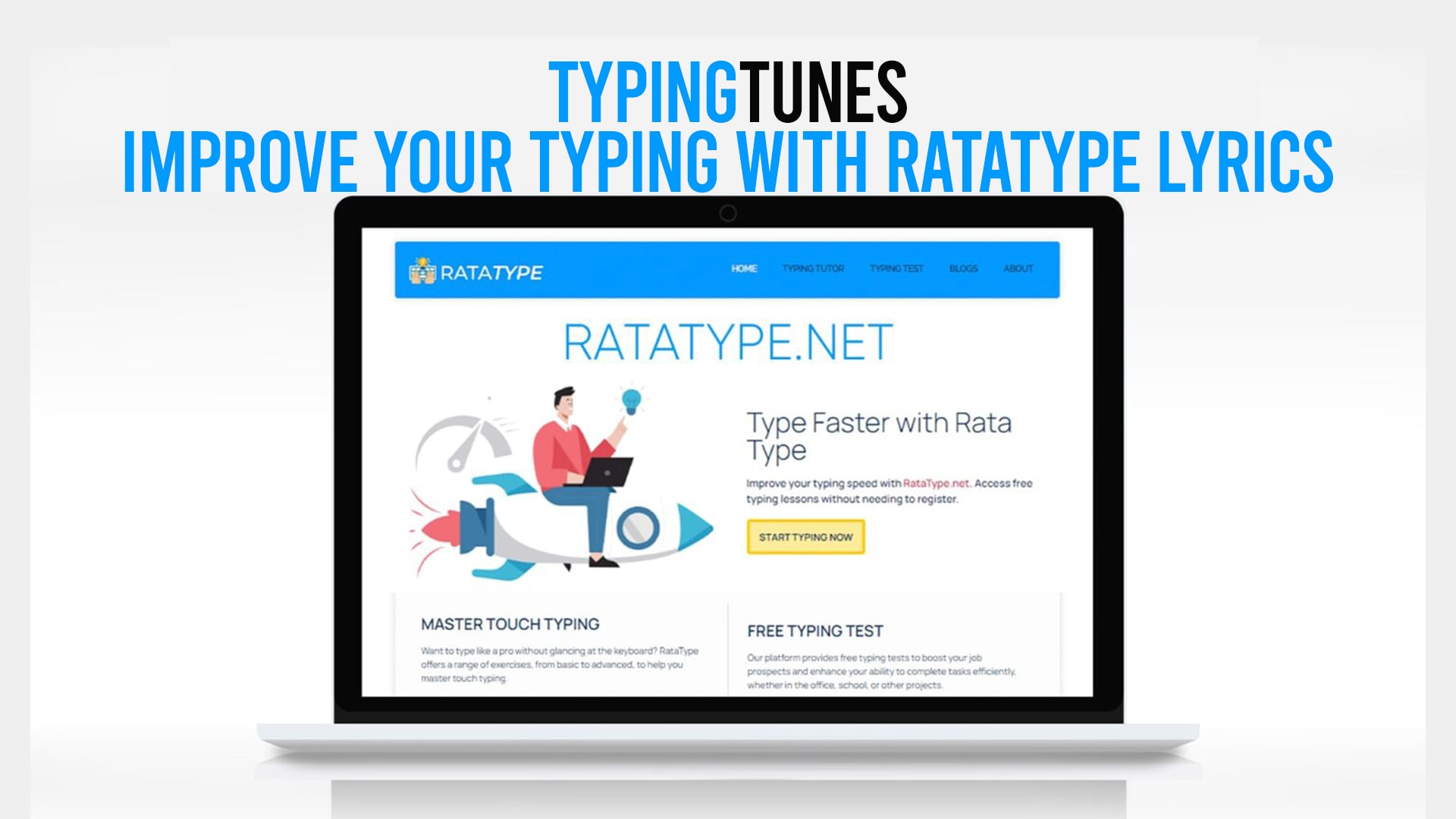 TypingTunes - Improve Your Typing with Ratatype Lyrics
