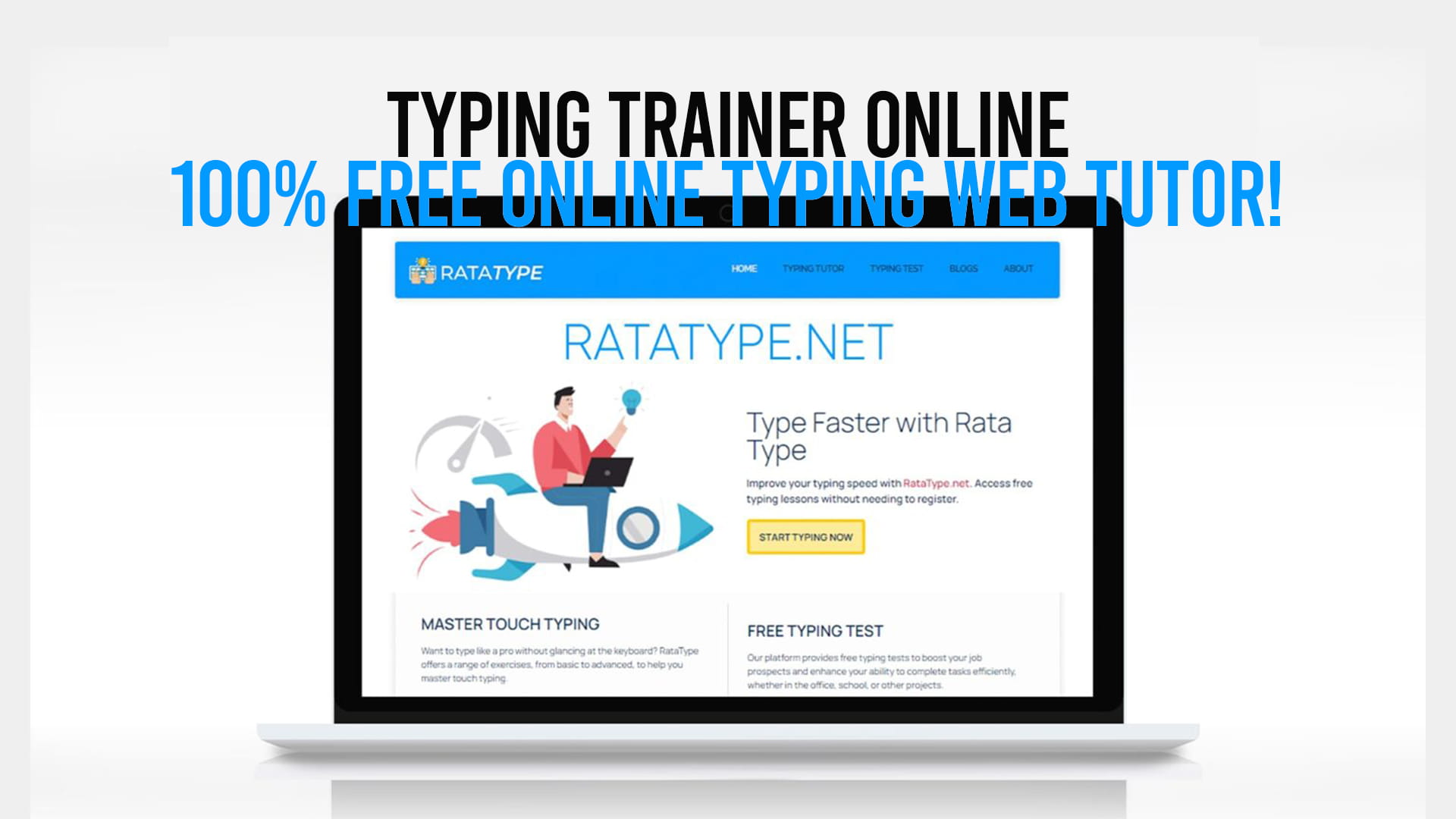 Typing Trainer Online - 100% Free Online Typing Web Tutor!
