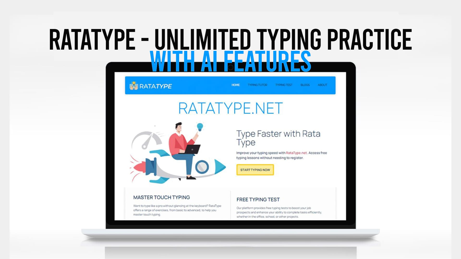 Ratatype - Unlimited Typing Practice with AI Features