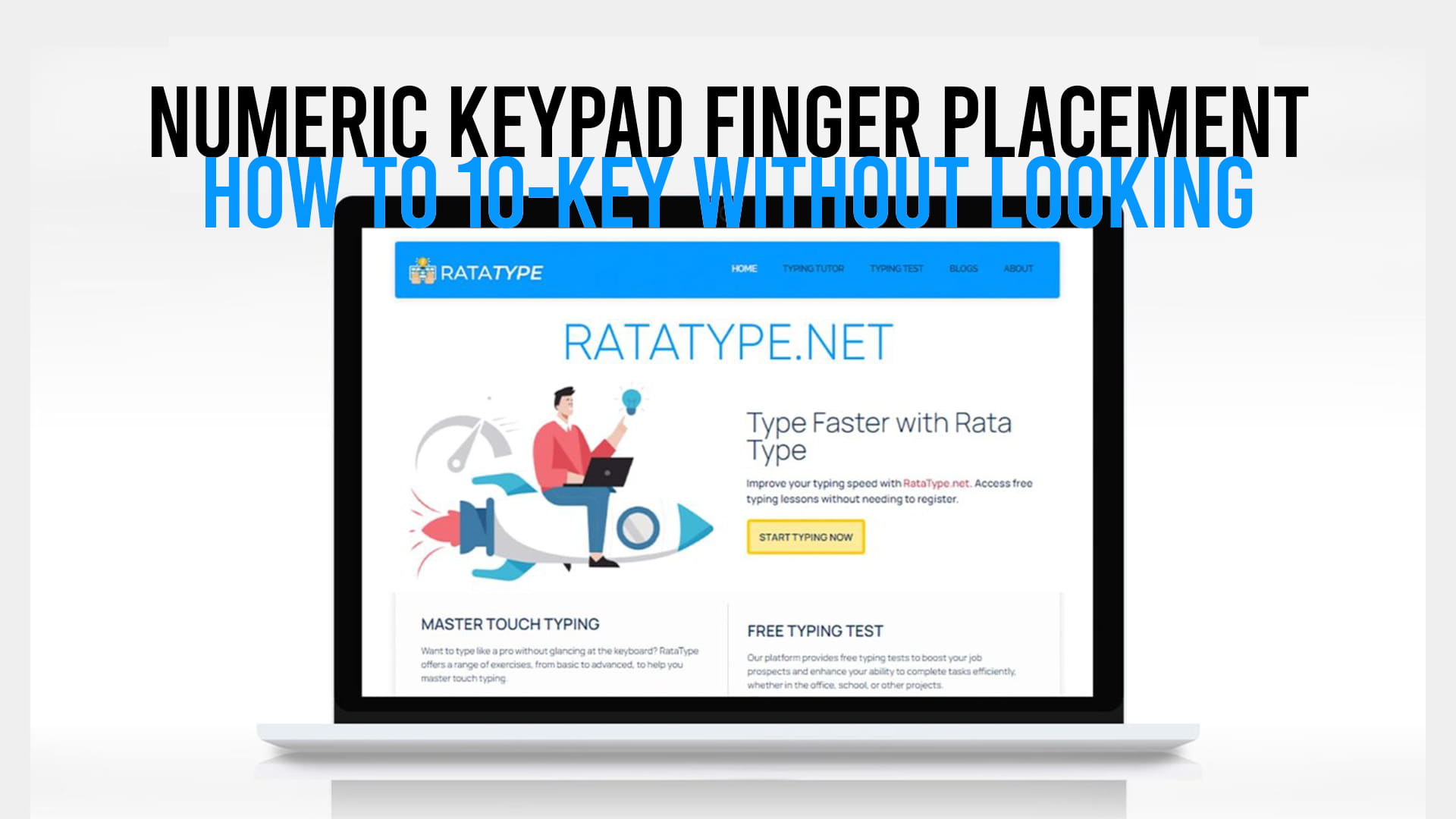 Numeric Keypad Finger Placement How to 10-Key Without Looking