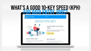 What's a Good 10-Key Speed (KPH) for Data Entry Jobs