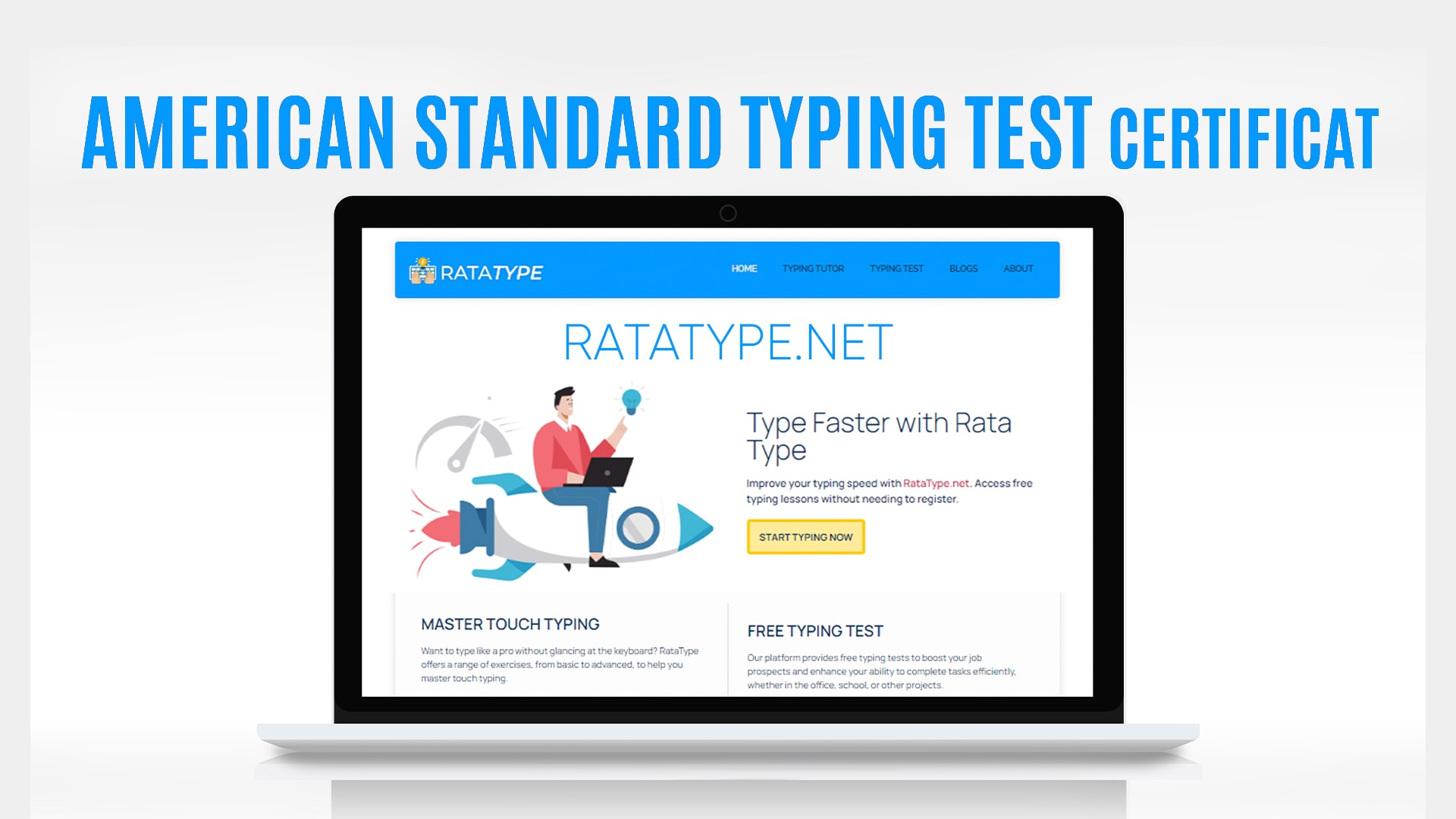 American Standard Typing Test Certificate