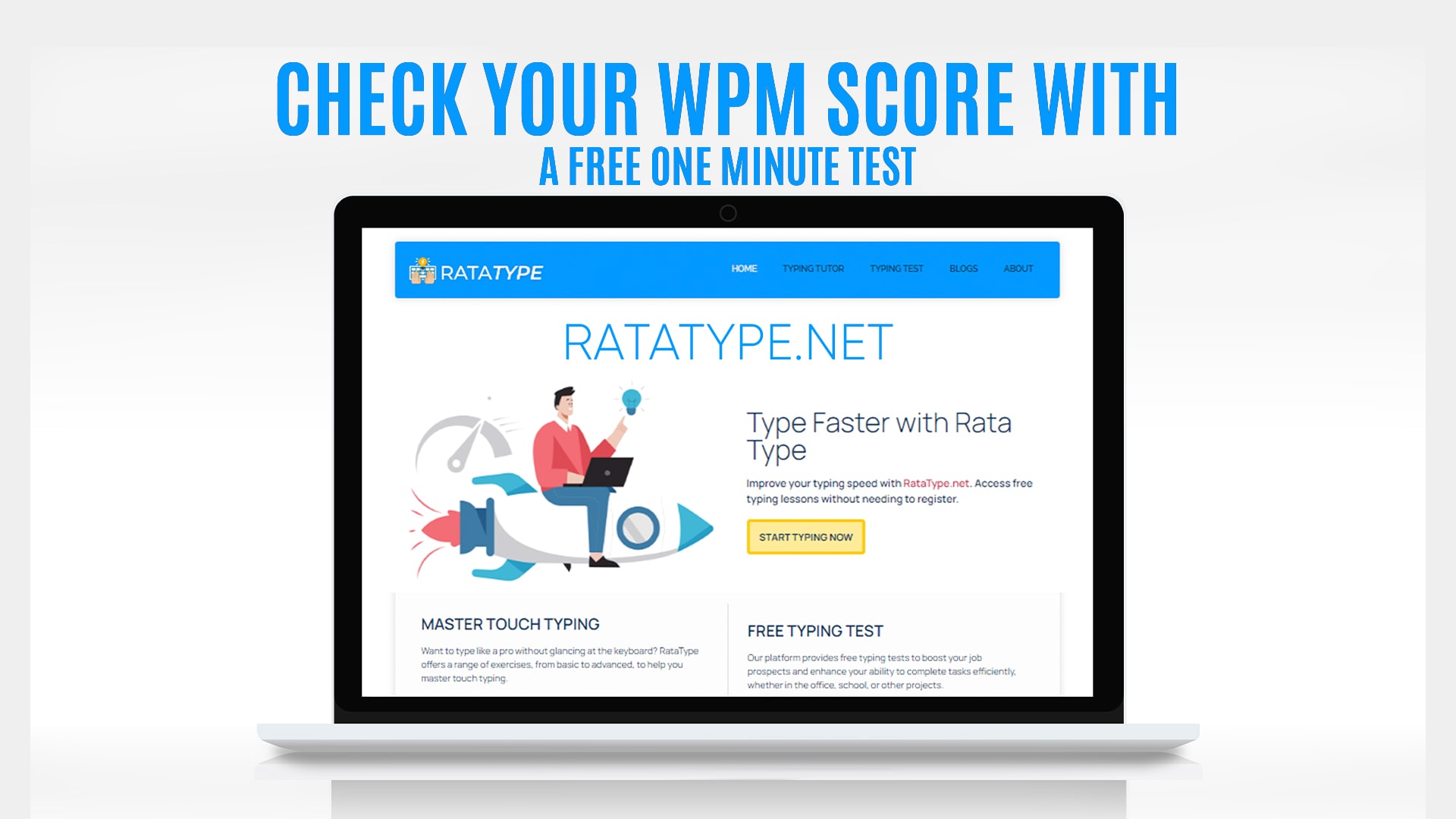 Check Your WPM Score with a Free One Minute Test