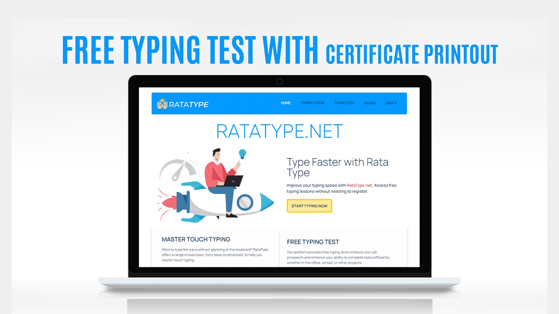 Free Typing Test with Certificate Printout