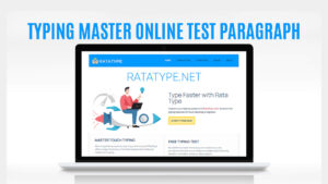 Typing Master online test Paragraph