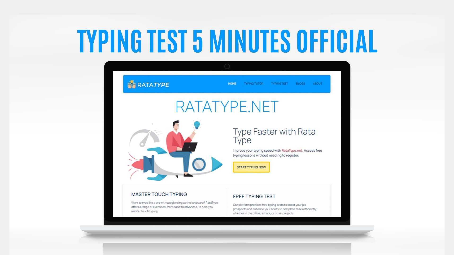 Typing Test 5 Minutes Official