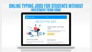 Online typing jobs for students without investment from home