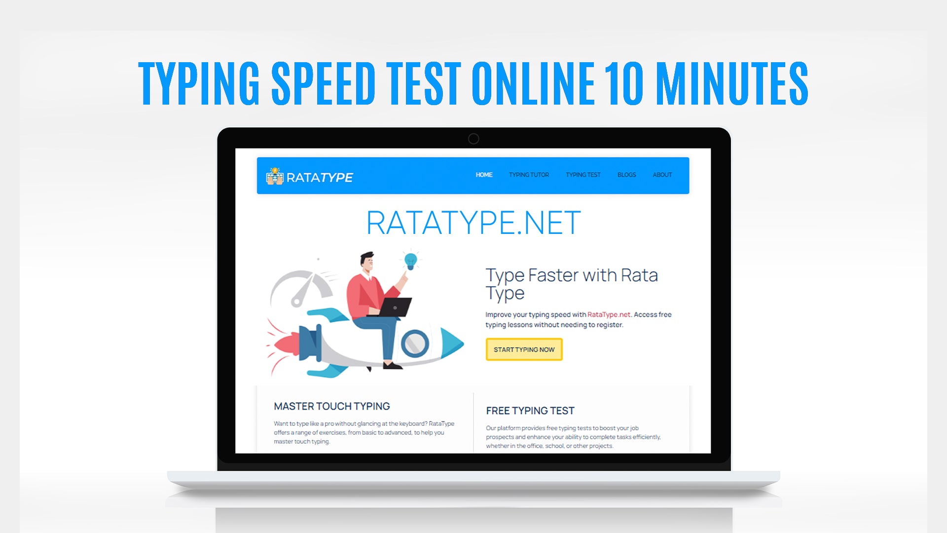 Typing speed test online 10 minutes