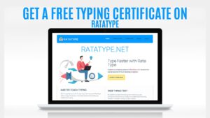 Get a Free Typing Certificate on Ratatype