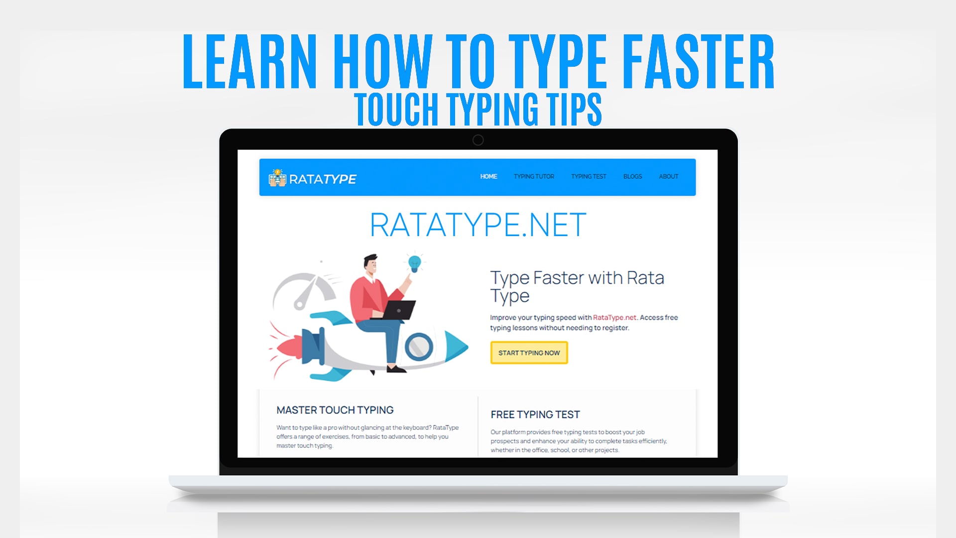 Learn how to type faster - Touch typing tips