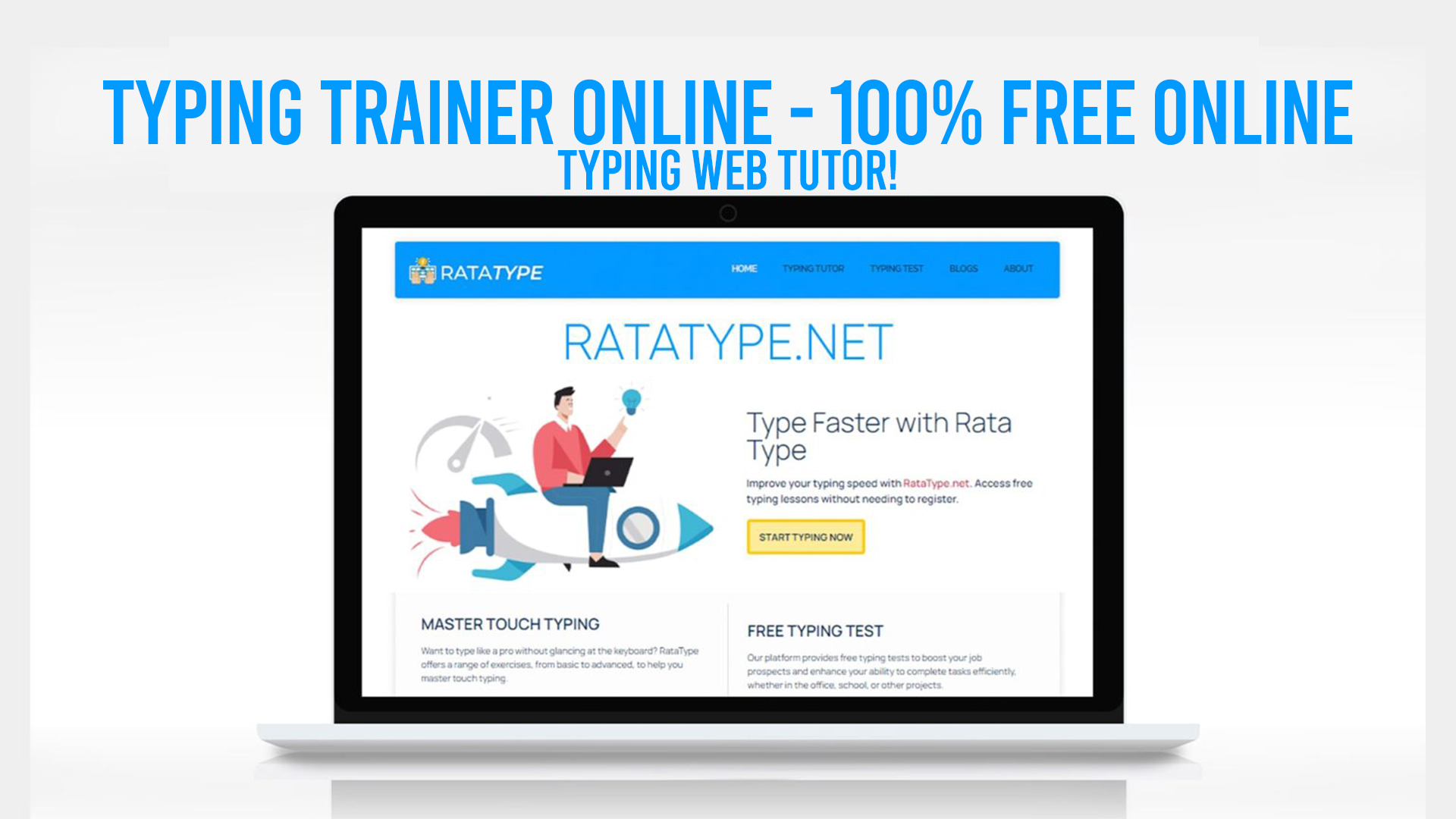 Typing Trainer Online - 100% Free Online Typing Web Tutor!