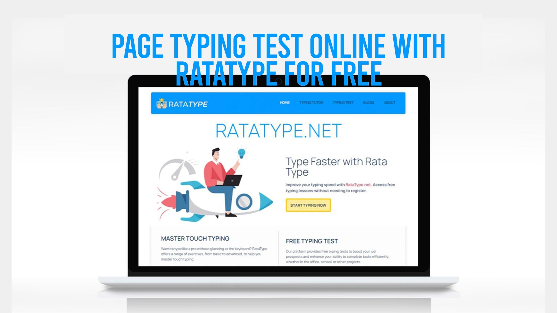 Page Typing Test Online with Ratatype for Free