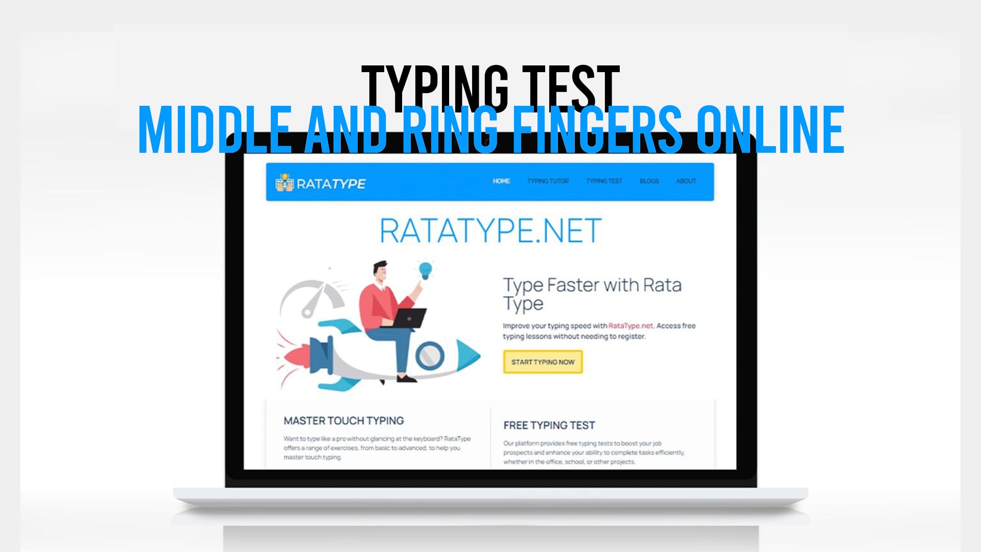 Typing Test - Middle and Ring Fingers Online